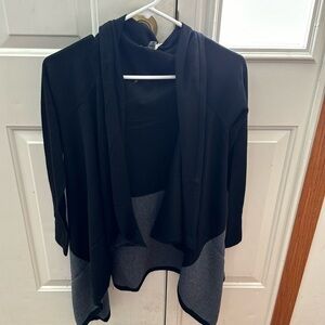 Smartwool Women's Edgewood Merino Wool Wrap Sweater (Regular Fit), Black, Small